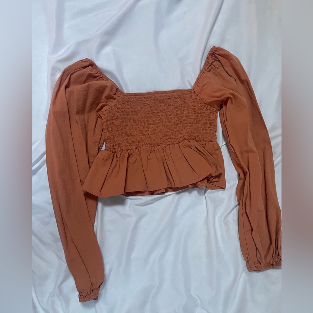 square neck peplum top